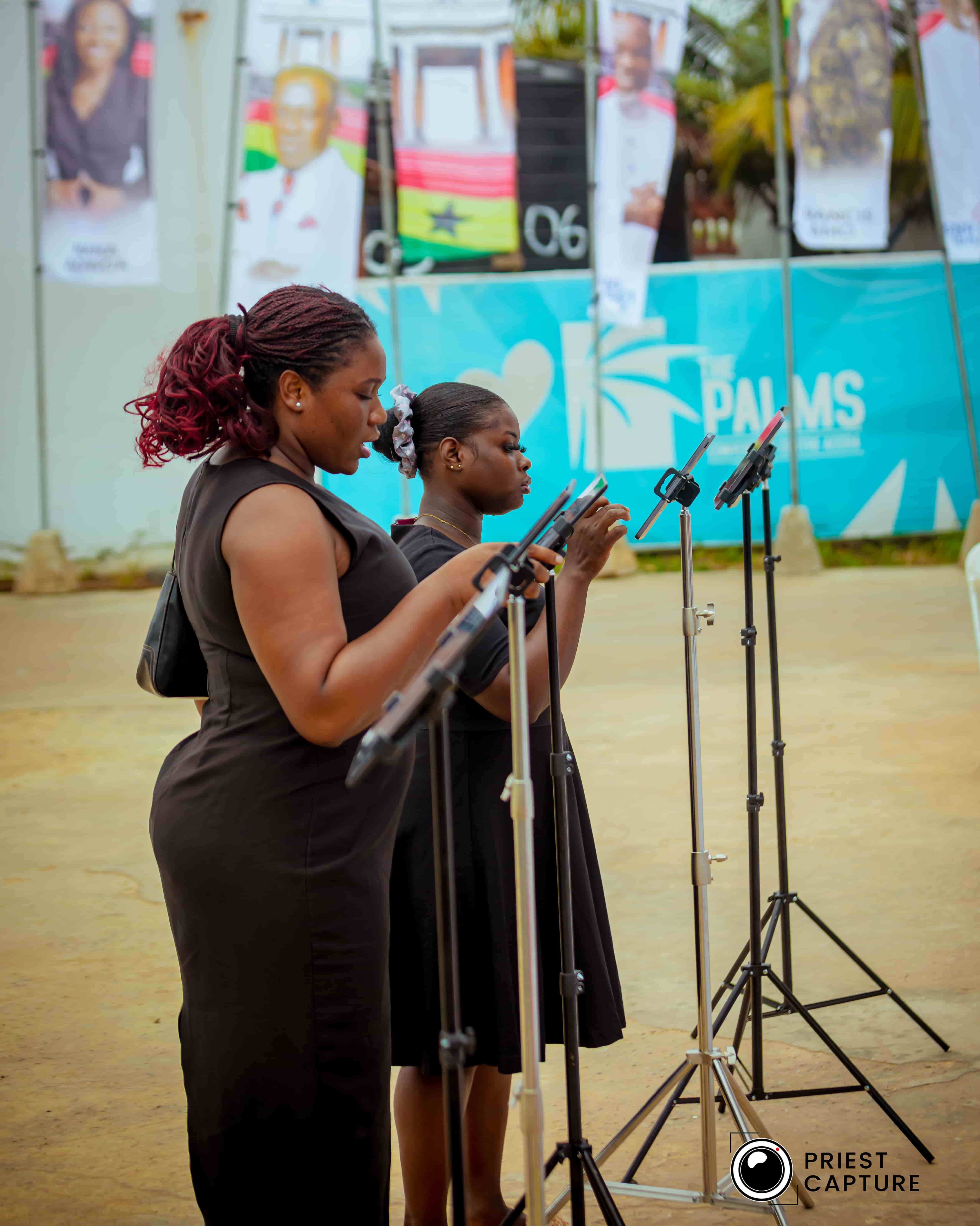 Guests registering for an event
